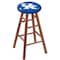 Holland Bar Stool Co Oak Bar Stool, Medium Finish, Kentucky "UK" Seat RC30OSMed - alternate 1